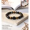 imageTONY ampamp SANDY Natural Stone Bracelets for Men Boys Son Grandson Nephew Boyfriend Dad Step Dad  Birthday Christmas Easter Gifts for Teens Boys Him Men AdultsTo My Son