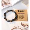 imageTONY ampamp SANDY Natural Stone Bracelets for Men Boys Son Grandson Nephew Boyfriend Dad Step Dad  Birthday Christmas Easter Gifts for Teens Boys Him Men AdultsTo My Grandson