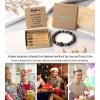 imageTONY ampamp SANDY Natural Stone Bracelets for Men Boys Son Grandson Nephew Boyfriend Dad Step Dad  Birthday Christmas Easter Gifts for Teens Boys Him Men AdultsTo My Nephew