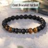 imageTONY ampamp SANDY Natural Stone Bracelets for Men Boys Son Grandson Nephew Boyfriend Dad Step Dad  Birthday Christmas Easter Gifts for Teens Boys Him Men AdultsTo My Son  A