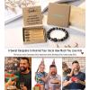 imageTONY ampamp SANDY Natural Stone Bracelets for Men Boys Son Grandson Nephew Boyfriend Dad Step Dad  Birthday Christmas Easter Gifts for Teens Boys Him Men AdultsTo My Uncle