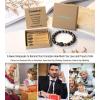 imageTONY ampamp SANDY Natural Stone Bracelets for Men Boys Son Grandson Nephew Boyfriend Dad Step Dad  Birthday Christmas Easter Gifts for Teens Boys Him Men AdultsTo My Grandson