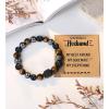 imageTONY ampamp SANDY Natural Stone Bracelets for Men Boys Son Grandson Nephew Boyfriend Dad Step Dad  Birthday Christmas Easter Gifts for Teens Boys Him Men AdultsTo My Husband