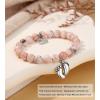 imageTONY ampamp SANDY New Mom Gifts Bracelets for First Time Moms on Mothers Day Birthday Christmas Stocking StuffersFirst Mothers Day  Pink Zebra Jasper