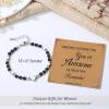 imageTONY ampamp SANDY Tiny Beaded Bracelets for Women Sometimes You Forget Youre Awesome Unique Gifts for Women Mom Daughter Wife Coworkers Best Friend Bestie GranddaughterBlack Onyx
