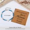 imageTONY ampamp SANDY Tiny Beaded Bracelets for Women Sometimes You Forget Youre Awesome Unique Gifts for Women Mom Daughter Wife Coworkers Best Friend Bestie GranddaughterTurquoise