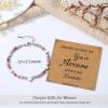 imageTONY ampamp SANDY Tiny Beaded Bracelets for Women Sometimes You Forget Youre Awesome Unique Gifts for Women Mom Daughter Wife Coworkers Best Friend Bestie GranddaughterPink Zebra Jasper