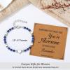 imageTONY ampamp SANDY Tiny Beaded Bracelets for Women Sometimes You Forget Youre Awesome Unique Gifts for Women Mom Daughter Wife Coworkers Best Friend Bestie GranddaughterLapis Lazuli