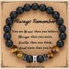 imageTONY ampamp SANDY Cross Bracelet Men Boys Christian Gifts for Teen Boys Son Grandson Nephew on Graduation Fathers Day Easter Birthday ChristmasAlways Remember  8 inches