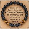 imageTONY ampamp SANDY Cross Bracelet Men Boys Christian Gifts for Teen Boys Son Grandson Nephew on Graduation Fathers Day Easter Birthday ChristmasBe Strong  8 Inches 