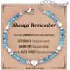 imageTONY ampamp SANDY Dainty Gemstone Bracelets for Teen Girls  Sweet Gifts for Kids Daughter Granddaughter Niece Sister on Birthday Graduation Valentines Christmas Easter Stocking StuffersTurquoise