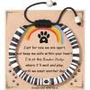 imageTONY ampamp SANDY Dog Memorial Gifts Pet Sympathy Rainbow Bridge Pet Memorial Bracelet for Men Women Girls Who Loss of Beloved Dog CatBlack White