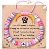 imageTONY ampamp SANDY Dog Memorial Gifts Pet Sympathy Rainbow Bridge Pet Memorial Bracelet for Men Women Girls Who Loss of Beloved Dog CatColorful