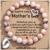 imageTONY ampamp SANDY New Mom Gifts Bracelets for First Time Moms on Mothers Day Birthday Christmas Stocking StuffersFirst Mothers Day  Pink Zebra Jasper