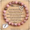 imageTONY ampamp SANDY Unique Gifts for Women Mom Daughter Wife Friends Sister Aunt Grandma  Beaded Bracelets for Women Teen Girls Jewelry on Birthday Christmas Graduation EasterNew Mom