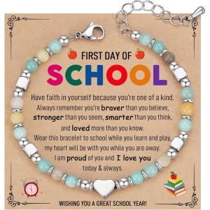 imageTONY ampamp SANDY 2025 Graduation Gifts for Her Graduation Bracelets for Women Girls Middle High School College Graduates With Grad Cap Box and Meaningful CardsBack to School  Amazonite