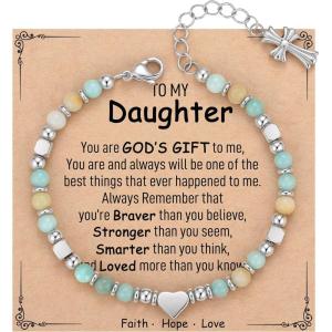 imageTONY ampamp SANDY Christian Gifts for Women Religious Cross Bracelet Jewelry Easter Basket Stuffers for Teens Kids Adults Faith Confirmation Baptism Christmas Birthday Gifts for WomenDaughter