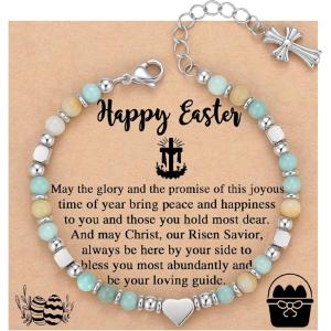 imageTONY ampamp SANDY Christian Gifts for Women Religious Cross Bracelet Jewelry Easter Basket Stuffers for Teens Kids Adults Faith Confirmation Baptism Christmas Birthday Gifts for WomenEaster