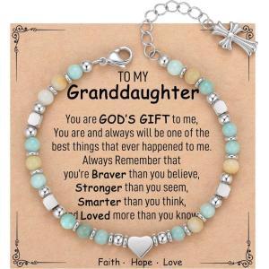 imageTONY ampamp SANDY Christian Gifts for Women Religious Cross Bracelet Jewelry Easter Basket Stuffers for Teens Kids Adults Faith Confirmation Baptism Christmas Birthday Gifts for WomenGranddaughter