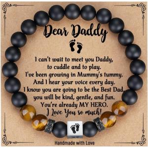 imageTONY ampamp SANDY First Time Dad Gifts New Father to be New Dad Gifts for Men Daddy to be Bracelet Birthday Christmas Stocking Stuffers for DaddyDad to be B