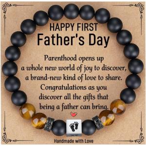 imageTONY ampamp SANDY First Time Dad Gifts New Father to be New Dad Gifts for Men Daddy to be Bracelet Birthday Christmas Stocking Stuffers for DaddyFirst Fathers Day  B