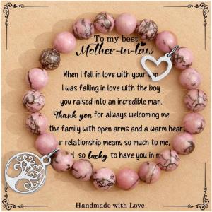 imageTONY ampamp SANDY Unique Gifts for Women Mom Daughter Wife Friends Sister Aunt Grandma  Beaded Bracelets for Women Teen Girls Jewelry on Birthday Christmas Graduation EasterMother in law