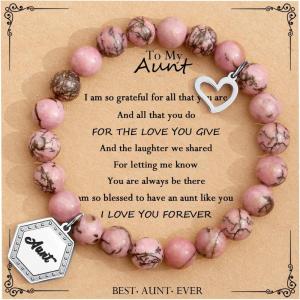 imageTONY ampamp SANDY Unique Gifts for Women Mom Daughter Wife Friends Sister Aunt Grandma  Beaded Bracelets for Women Teen Girls Jewelry on Birthday Christmas Graduation EasterAunt