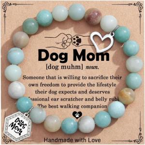 imageTONY ampamp SANDY Unique Gifts for Women Mom Daughter Wife Friends Sister Aunt Grandma  Beaded Bracelets for Women Teen Girls Jewelry on Birthday Christmas Graduation EasterDog Mom