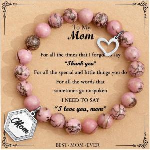 imageTONY ampamp SANDY Unique Gifts for Women Mom Daughter Wife Friends Sister Aunt Grandma  Beaded Bracelets for Women Teen Girls Jewelry on Birthday Christmas Graduation EasterA  Mom