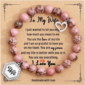 imageTONY ampamp SANDY Unique Gifts for Women Mom Daughter Wife Friends Sister Aunt Grandma  Beaded Bracelets for Women Teen Girls Jewelry on Birthday Christmas Graduation EasterWife