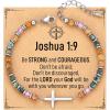 imageTONY ampamp SANDY Christian Gifts for Women Cross Bracelet Confirmation Baptism Easter Gift Unique Gifts for Women Birthday Christmas Stocking Stuffers for Teens AdultsJoshua 19