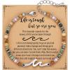 imageTONY ampamp SANDY Friend Gifts for Women Sister Gift Friendship Bracelets Wave Bracelet Best Friend Birthday Gifts for Women Bestie Bracelets Christmas Stocking Stuffers for WomanLife is tough  But so are you