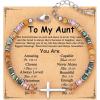 imageTONY ampamp SANDY Cross Bracelet for Women Christian Gifts for Women Confirmation Baptism Easter Gifts Unique Gift for Friends Daughter Mom Sister in Christ Niece on Birthday ChristmasAunt