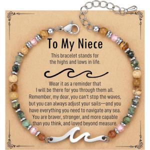 imageTONY ampamp SANDY Friend Gifts for Women Sister Gift Friendship Bracelets Wave Bracelet Best Friend Birthday Gifts for Women Bestie Bracelets Christmas Stocking Stuffers for WomanNiece