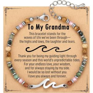 imageTONY ampamp SANDY Friend Gifts for Women Unique Valentines Day Gifts for Her Sister Gifts from Sister Wave Bracelet Christmas Birthday Gifts for Women Bestie Friendship BraceletsGrandma