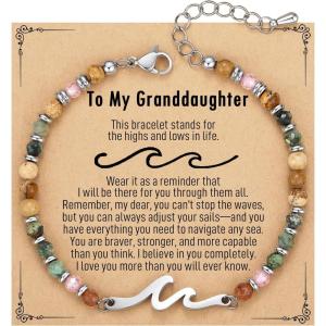 imageTONY ampamp SANDY Friend Gifts for Women Unique Valentines Day Gifts for Her Sister Gifts from Sister Wave Bracelet Christmas Birthday Gifts for Women Bestie Friendship BraceletsGranddaughter