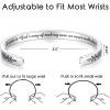 image:imageTONY amp SANDY Cuff Bracelets for Women Teen Girls Best Friend Sister Mom Daughter Granddaughter Easter Birthday Mothers Day Christmas Stocking Stuffers for Teen Girls Women Jewelry1  Sister Gifts  A sister is gods way of making sure we never walk alone