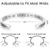 image:imageTONY amp SANDY Cuff Bracelets for Women Teen Girls Best Friend Sister Mom Daughter Granddaughter Easter Birthday Mothers Day Christmas Stocking Stuffers for Teen Girls Women Jewelry0  Friend Gifts  to the end  you will be my friend