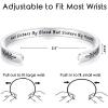 image:imageTONY amp SANDY Cuff Bracelets for Women Teen Girls Best Friend Sister Mom Daughter Granddaughter Easter Birthday Mothers Day Christmas Stocking Stuffers for Teen Girls Women Jewelry1  Sister Gifts  Not sisters by blood but sisters by heart