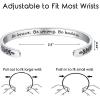image:imageTONY amp SANDY Cuff Bracelets for Women Teen Girls Best Friend Sister Mom Daughter Granddaughter Easter Birthday Mothers Day Christmas Stocking Stuffers for Teen Girls Women Jewelry1  Be brave be strong be badass