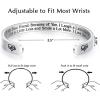 image:imageTONY amp SANDY Cuff Bracelets for Women Teen Girls Best Friend Sister Mom Daughter Granddaughter Easter Birthday Mothers Day Christmas Stocking Stuffers for Teen Girls Women Jewelry0  Friend Gifts To my best friend  because of you  I laugh a little harderI love you