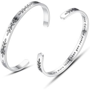 image:imageTONY amp SANDY Cuff Bracelets for Women Teen Girls Best Friend Sister Mom Daughter Granddaughter Easter Birthday Mothers Day Christmas Stocking Stuffers for Teen Girls Women Jewelry1  Daughter Gifts  You are more loved than you could possibly know