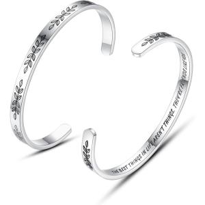 image:imageTONY amp SANDY Cuff Bracelets for Women Teen Girls Best Friend Sister Mom Daughter Granddaughter Easter Birthday Mothers Day Christmas Stocking Stuffers for Teen Girls Women Jewelry0  Friend Gifts  The best things in life arent things Theyre friends like you