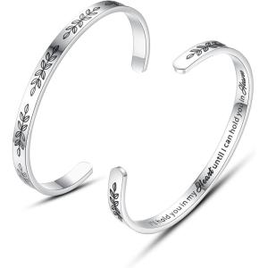 image:imageTONY amp SANDY Memorial Bracelet Sympathy Gifts for Loss of Mother Father Remembrance Cuff Bereavement Bracelet in Memory of Loved Ones Dad Mom Mommy Jewelry