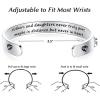 image:imageTONY amp SANDY Inspirational Bracelets for Women Teen Girls Personalized Gifts for Daughter Granddaughter Mom Sister Friends Stainless Steel Engraved Cuff Birthday Easter ChristmasA  Mom Daughter Gifts  Mothers and daughters never truly part maybe in distance but never in heart