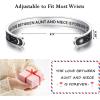 image:imageTONY amp SANDY Inspirational Bracelets for Women Teen Girls Personalized Gifts for Daughter Granddaughter Mom Sister Friends Stainless Steel Engraved Cuff Birthday Easter ChristmasA  Sun  Moon  Aunt Niece Gifts  The love between an aunt and niece is forever