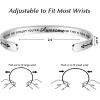 image:imageTONY amp SANDY Inspirational Bracelets for Women Teen Girls Personalized Gifts for Daughter Granddaughter Mom Sister Friends Stainless Steel Engraved Cuff Birthday Easter ChristmasA  Sometimes you forget you re awesome so this is your reminder
