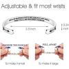 image:imageTONY amp SANDY Inspirational Bracelets for Women Teen Girls Personalized Gifts for Daughter Granddaughter Mom Sister Friends Stainless Steel Engraved Cuff Birthday Easter ChristmasA  Friend Gifts  Well be friends until we are old and senile then will be new best friends