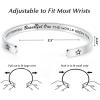 image:imageTONY amp SANDY Inspirational Bracelets for Women Teen Girls Personalized Gifts for Daughter Granddaughter Mom Sister Friends Stainless Steel Engraved Cuff Birthday Easter ChristmasA  Keep shining beautiful one the world needs your light