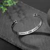 image:imageTONY amp SANDY Inspirational Bracelets for Women Teen Girls Personalized Gifts for Daughter Granddaughter Mom Sister Friends Stainless Steel Engraved Cuff Birthday Easter ChristmasA  Sun  Moon  She doesnt fight alone